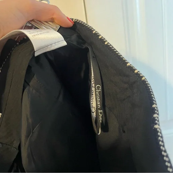 Christian Dior Plaid Wool Cropped Trouser Pant Size 8 Fall 2018 Ready to Wear - Picture 14 of 16